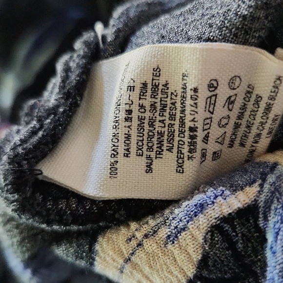 Free People Womens Tree Swing Tunic Top Mini Dress Long Sleeve Sz Small - Picture 8 of 8